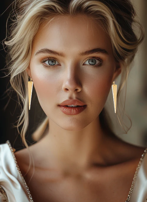 Lillian Triangle Earrings - Lositime