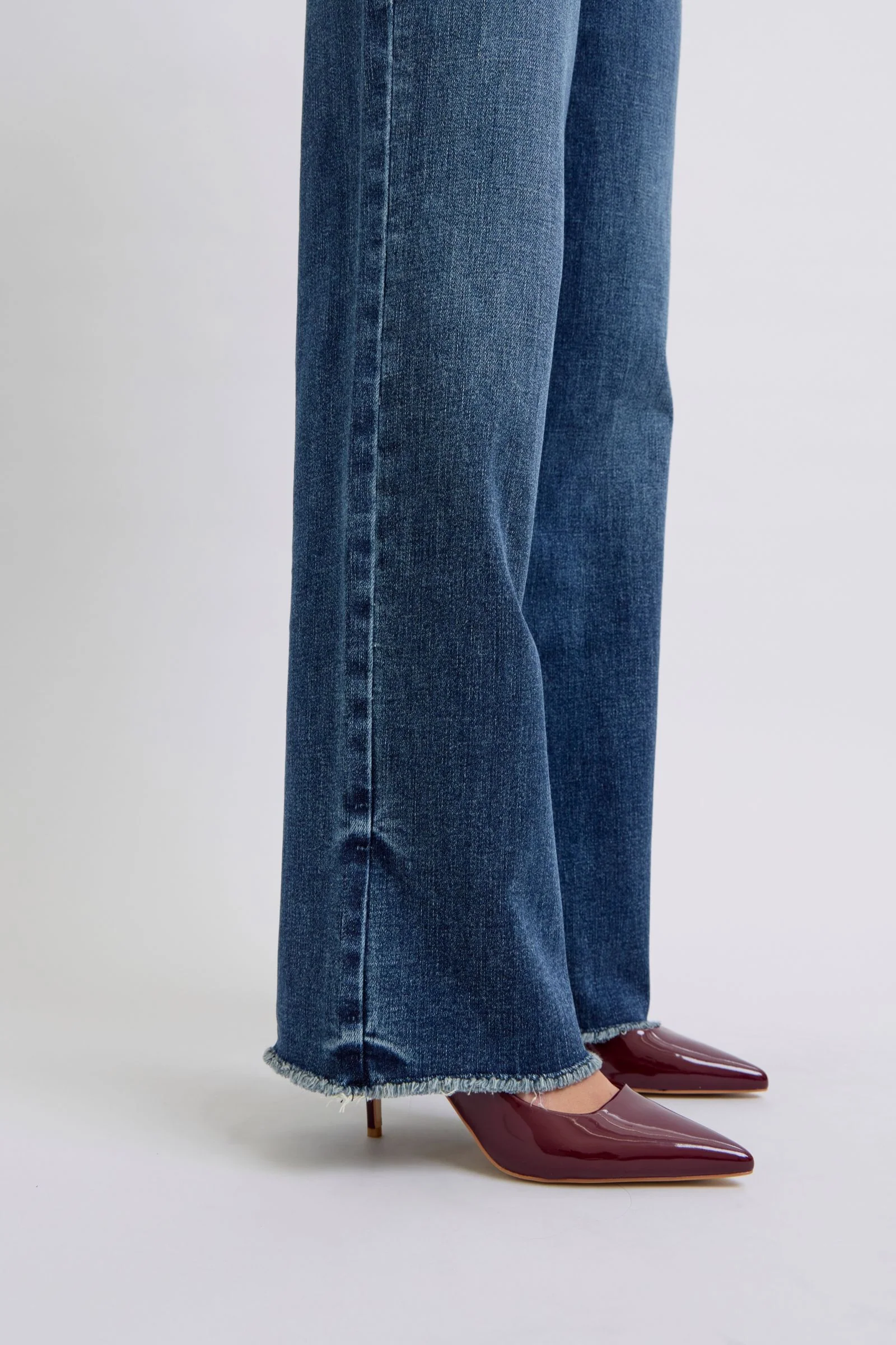 Judy Blue Full Size Raw Hem Mid Rise Jeans - Lositime