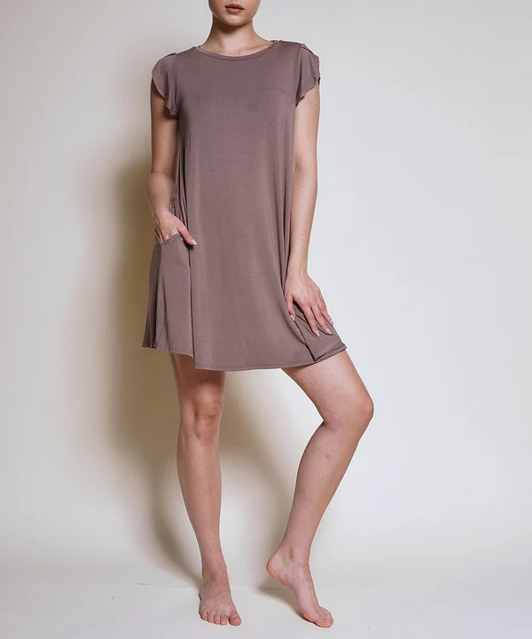 BAMBOO TULIP SLEEVE DRESS - Lositime