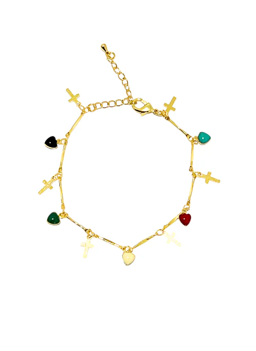Faith & Hearts Bracelet - Lositime