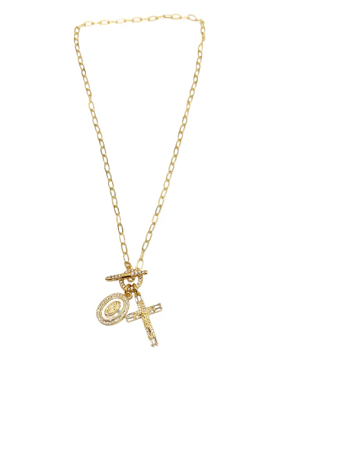 Cross Toggle Necklace - Lositime