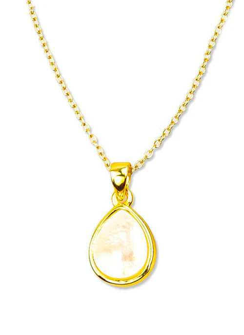 Adeline Mother of Pearl Gold Necklace - Lositime