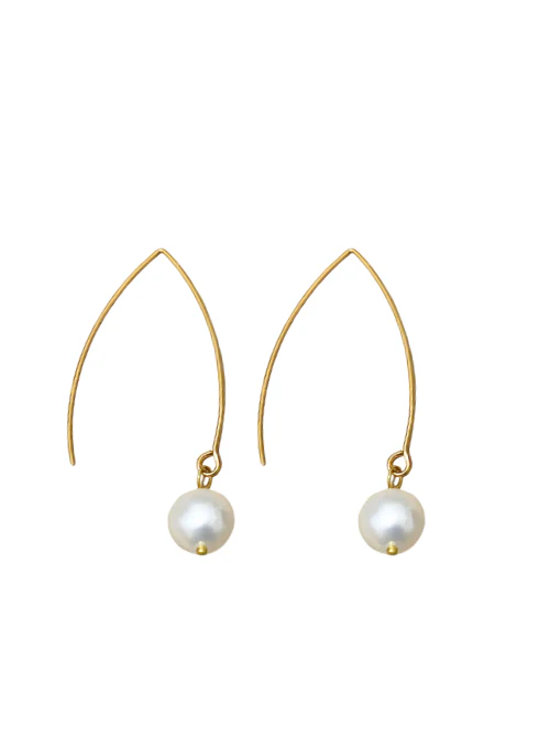 Isabella  Pearl Earrings Gold - Lositime