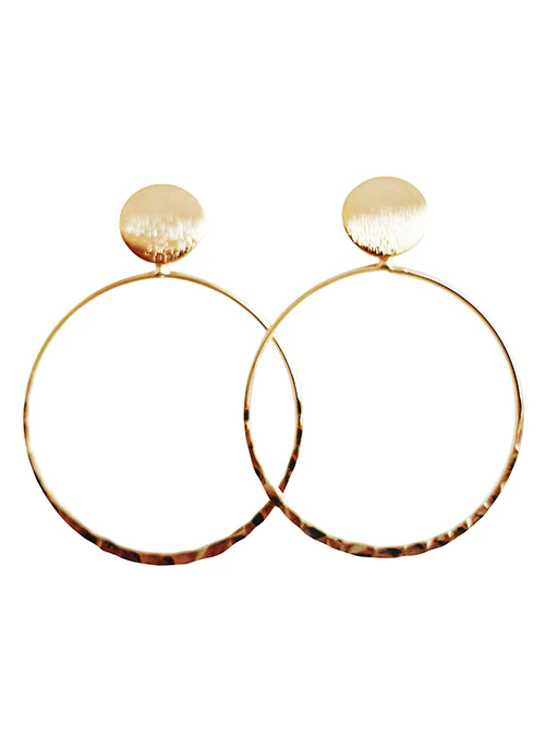 Jenn Gold Hoop Earrings - Lositime
