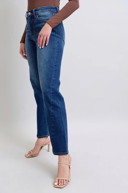 Judy Blue Full Size Side Seam Detail Straight Jeans with Pockets - Lositime