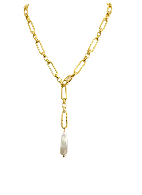 Natalie Paperclip Convertible Necklace Gold - Lositime