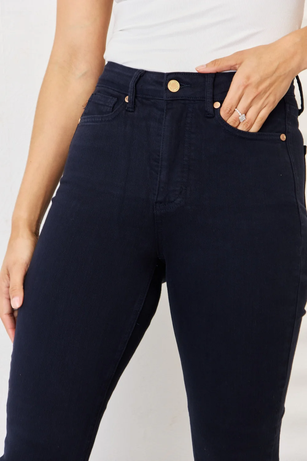 Judy Blue Full Size Garment Dyed Tummy Control Skinny Jeans - Lositime