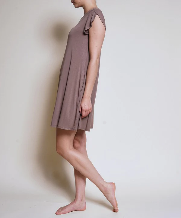 BAMBOO TULIP SLEEVE DRESS - Lositime