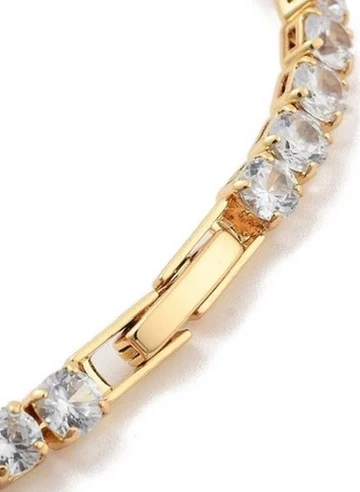 Jessica CZ Tennis Bracelet Gold 2.5mm - Lositime