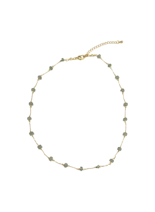 Trina Dainty Gemstone Necklace - Lositime